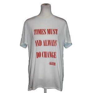 Coming to America Times Must And Always Do Change - Akeem T-Shirt White 1X NEW